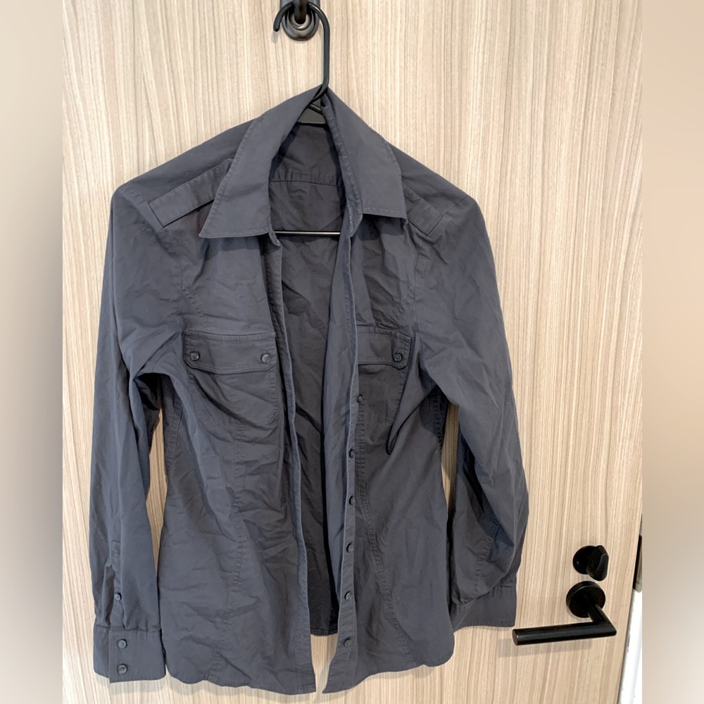 Express Gray Button Down - image 1